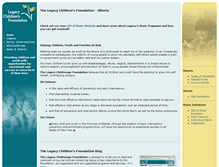Tablet Screenshot of legacyfoundation.ca